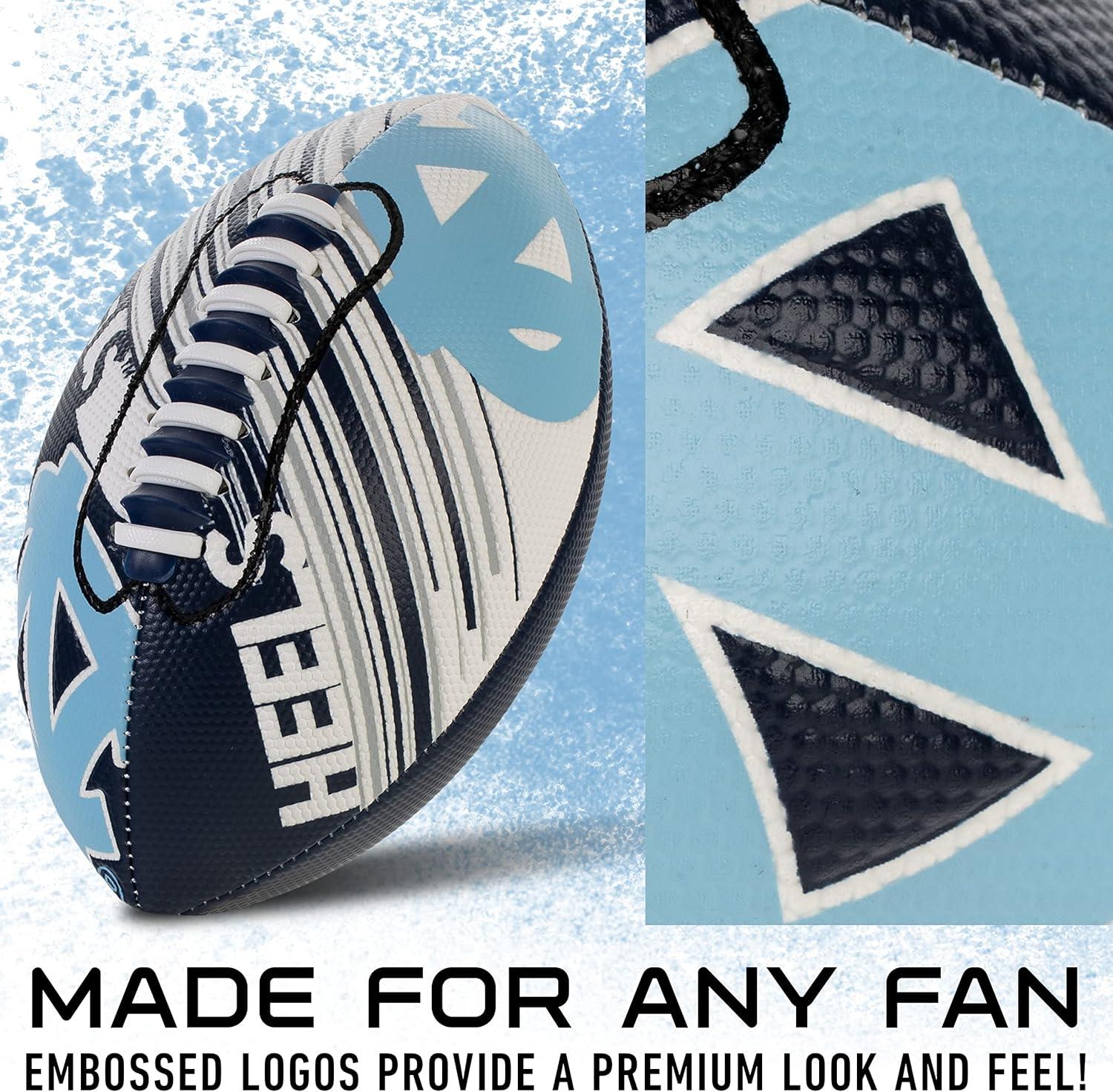 image:imageFranklin Sports NCAA Football Youth Mini Football 85 SPACELACE Easy Grip Texture Perfect for KidsN Carolina Tar Heels