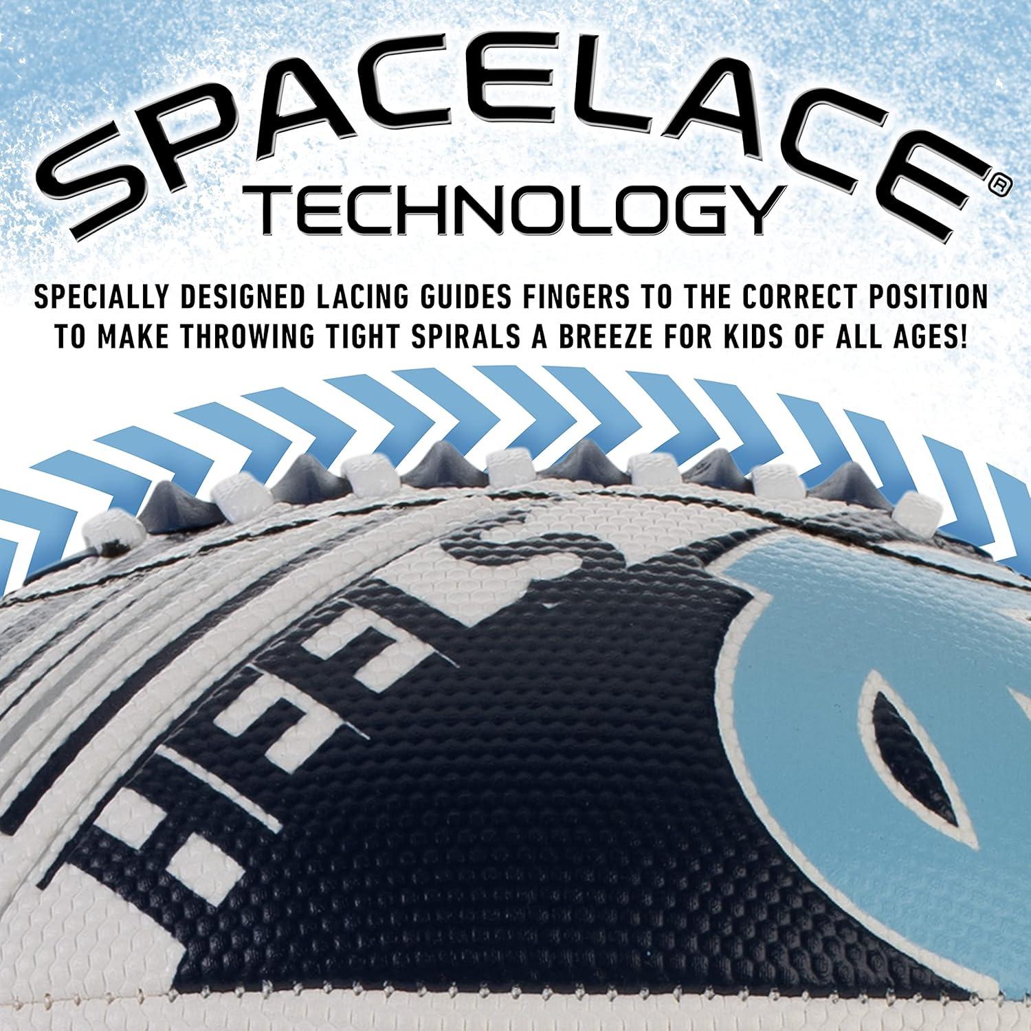 image:imageFranklin Sports NCAA Football Youth Mini Football 85 SPACELACE Easy Grip Texture Perfect for KidsN Carolina Tar Heels