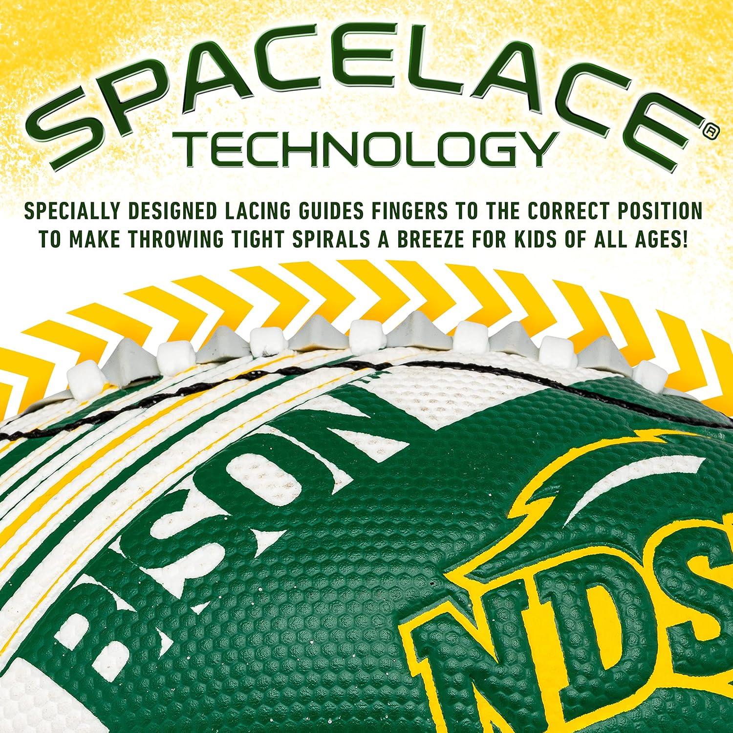 image:imageFranklin Sports NCAA Football Youth Mini Football 85 SPACELACE Easy Grip Texture Perfect for KidsN Dakota State Bison