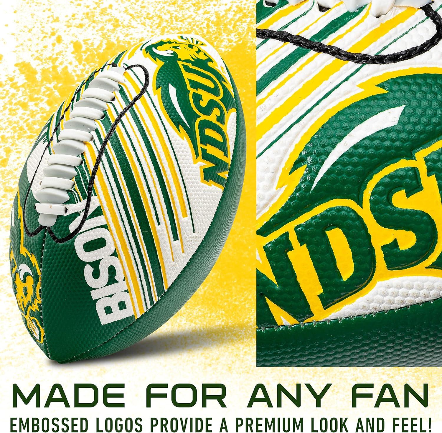 image:imageFranklin Sports NCAA Football Youth Mini Football 85 SPACELACE Easy Grip Texture Perfect for KidsN Dakota State Bison