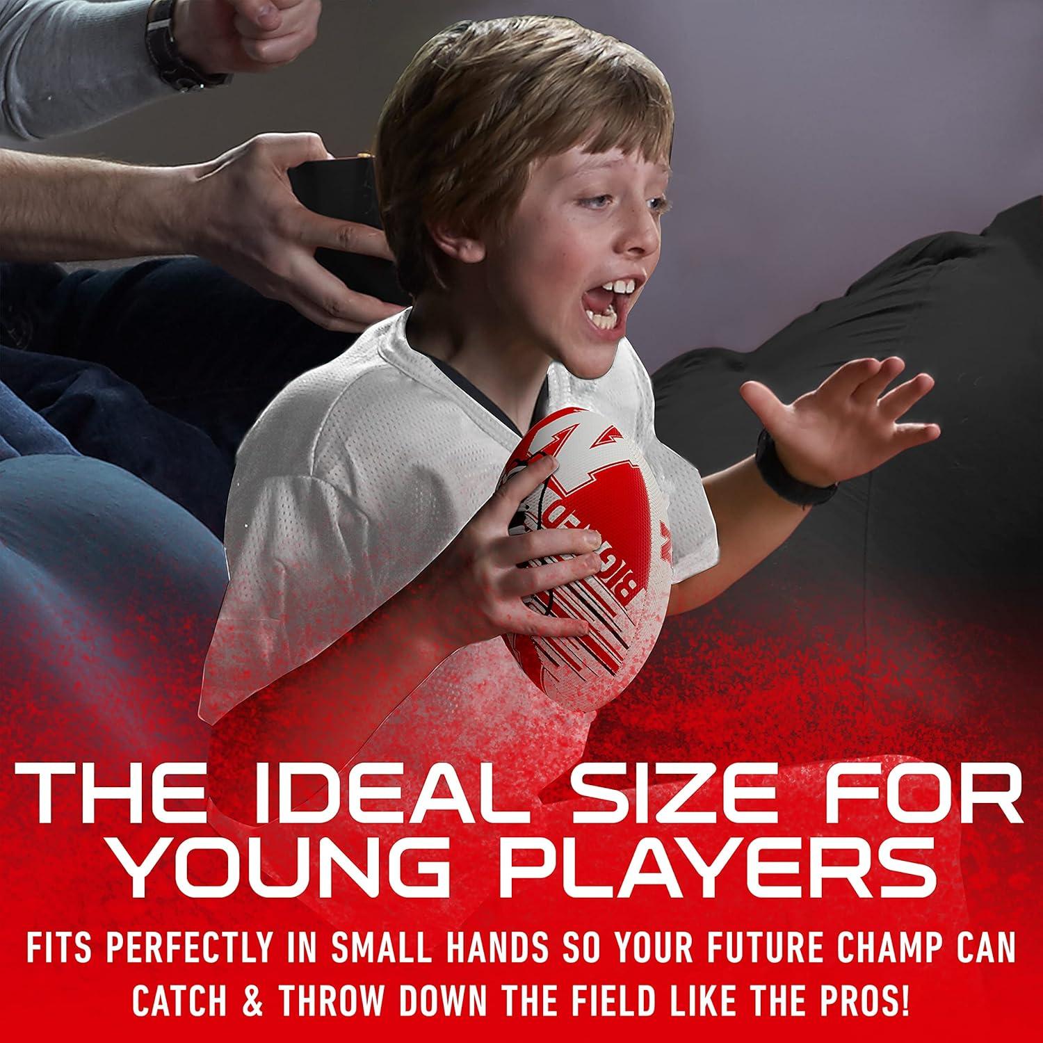 image:imageFranklin Sports NCAA Football Youth Mini Football 85 SPACELACE Easy Grip Texture Perfect for KidsNebraska Huskers