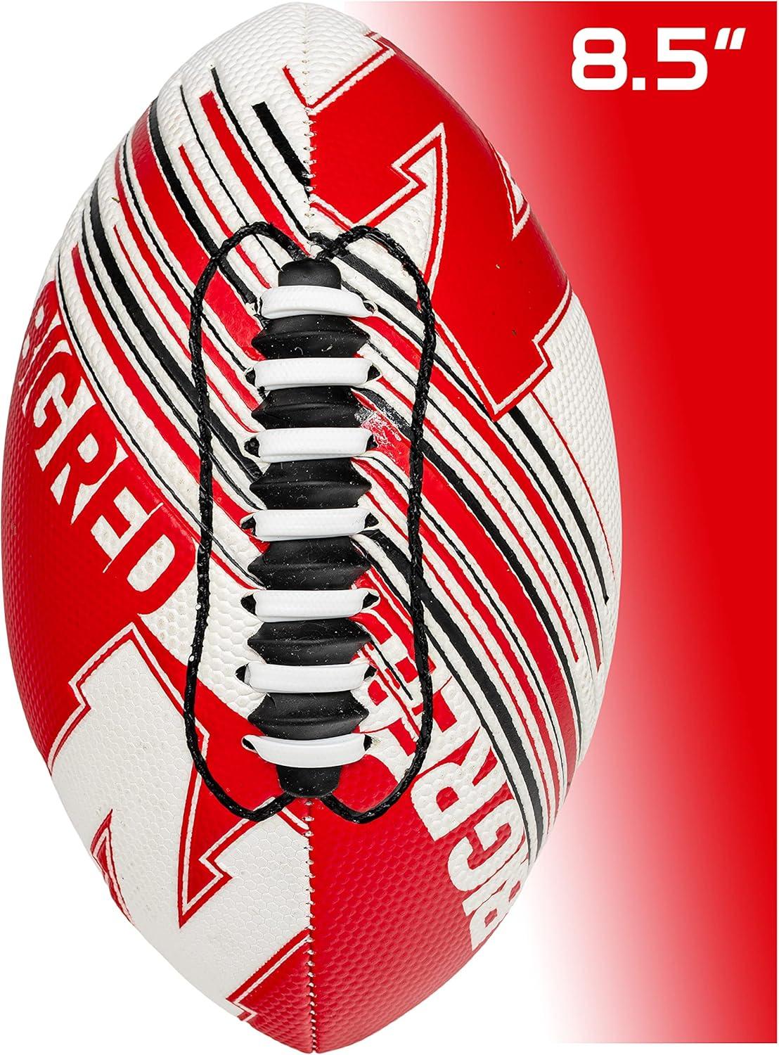 image:imageFranklin Sports NCAA Football Youth Mini Football 85 SPACELACE Easy Grip Texture Perfect for KidsNebraska Huskers