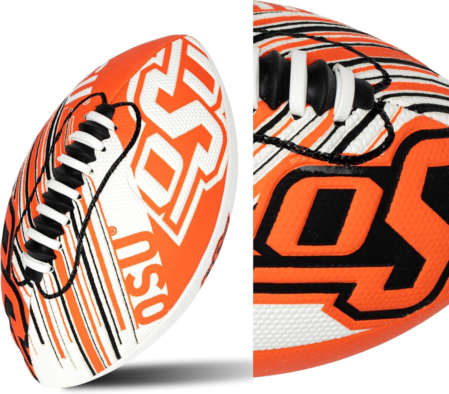 image:imageFranklin Sports NCAA Football Youth Mini Football 85 SPACELACE Easy Grip Texture Perfect for KidsOklahoma State Cowboys