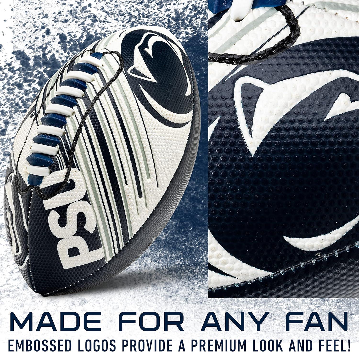 image:imageFranklin Sports NCAA Football Youth Mini Football 85 SPACELACE Easy Grip Texture Perfect for KidsPenn State Nittany Lions