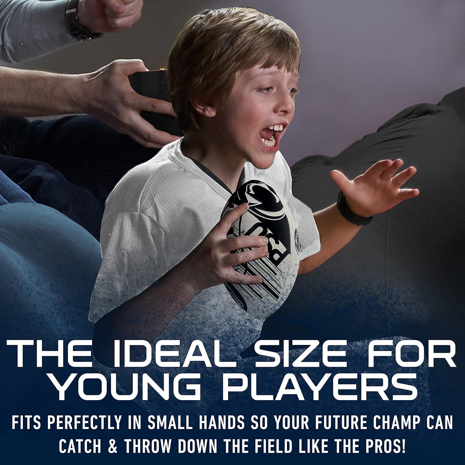 image:imageFranklin Sports NCAA Football Youth Mini Football 85 SPACELACE Easy Grip Texture Perfect for KidsPenn State Nittany Lions