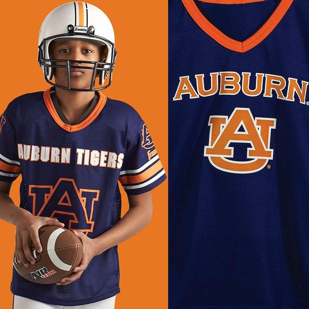 image:imageFranklin Sports NCAA Kids College Football Helmet Jersey Sets NCAA Team Youth Football Helmet Uniform Costume SetAuburn Tigers