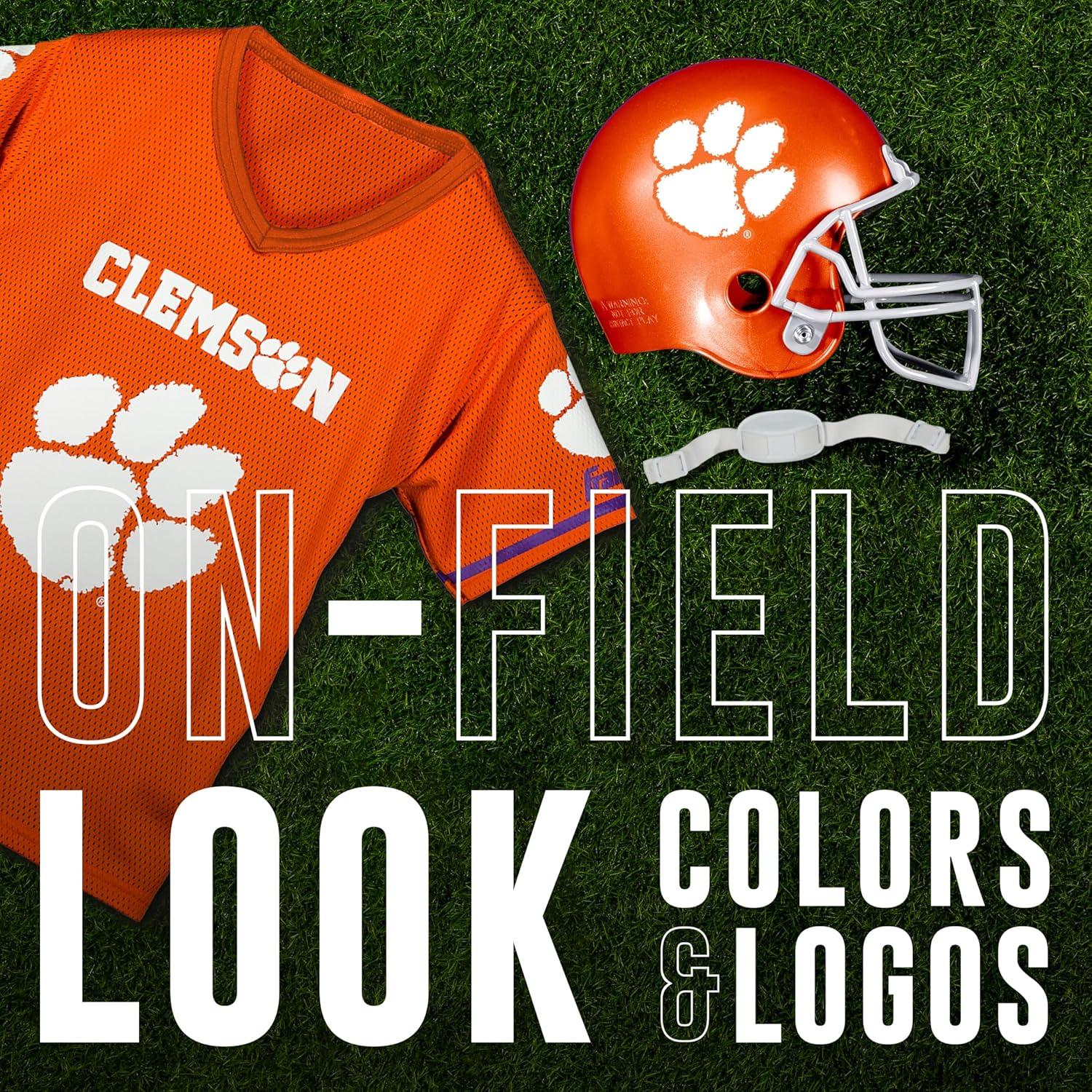image:imageFranklin Sports NCAA Kids College Football Helmet Jersey Sets NCAA Team Youth Football Helmet Uniform Costume SetClemson Tigers