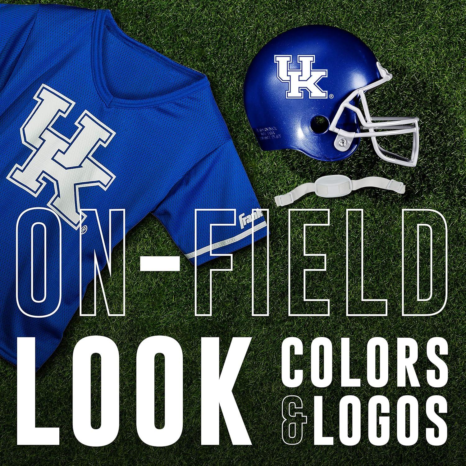 image:imageFranklin Sports NCAA Kids College Football Helmet Jersey Sets NCAA Team Youth Football Helmet Uniform Costume SetKentucky Wildcats
