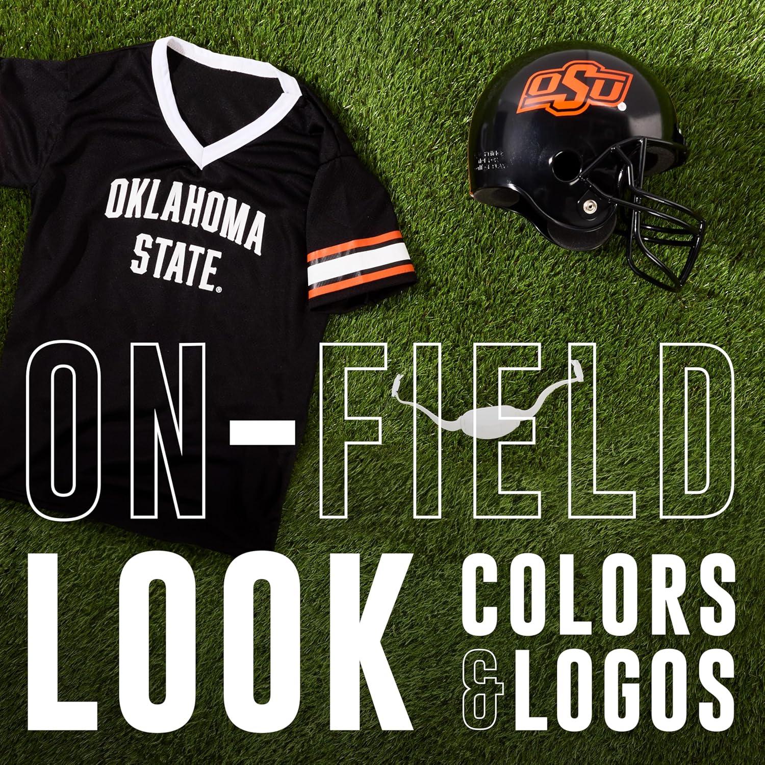 image:imageFranklin Sports NCAA Kids College Football Helmet Jersey Sets NCAA Team Youth Football Helmet Uniform Costume SetOklahoma State Cowboys