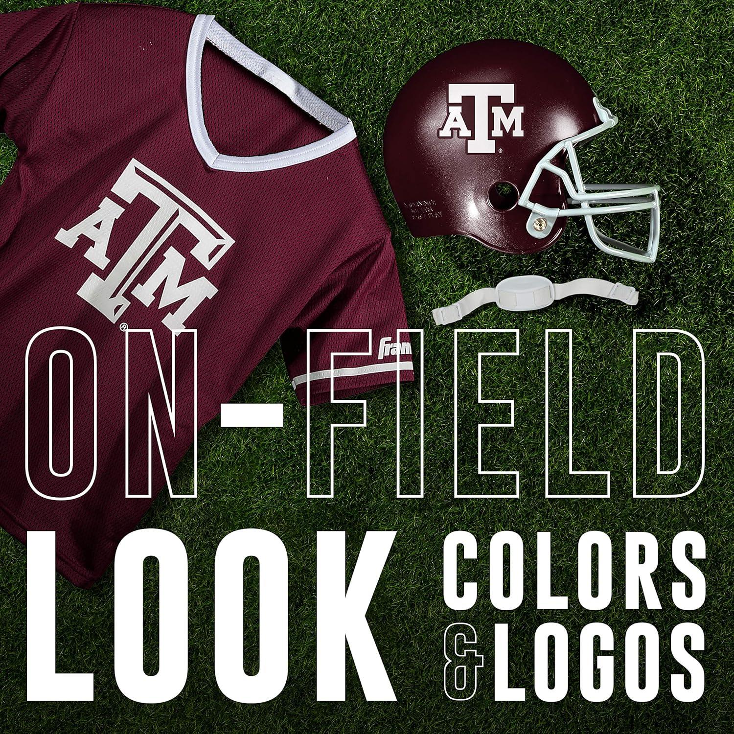 image:imageFranklin Sports NCAA Kids College Football Helmet Jersey Sets NCAA Team Youth Football Helmet Uniform Costume SetTexas AM Aggies