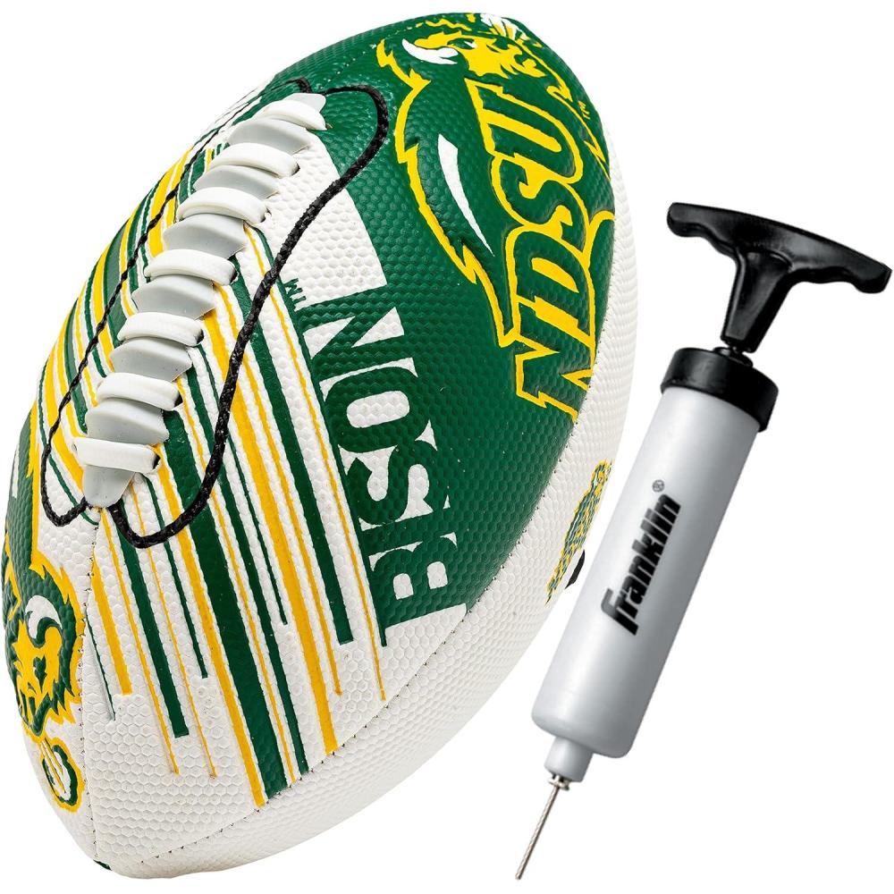 image:imageFranklin Sports NCAA Football  Youth Mini Football  85 SPACELACE Easy Grip Texture  Perfect for KidsN Dakota State Bison