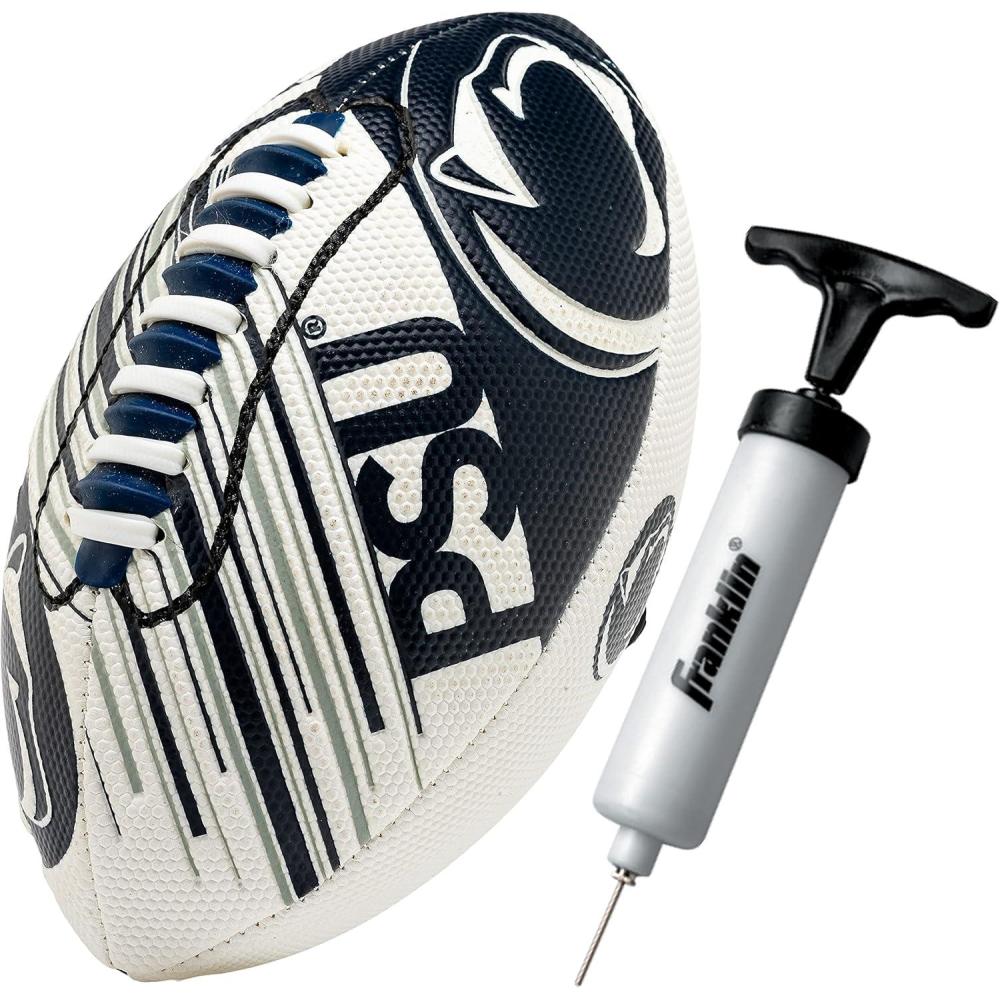 image:imageFranklin Sports NCAA Football  Youth Mini Football  85 SPACELACE Easy Grip Texture  Perfect for KidsPenn State Nittany Lions