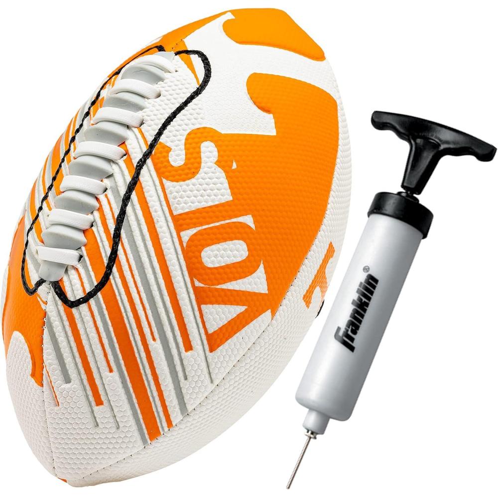 image:imageFranklin Sports NCAA Football  Youth Mini Football  85 SPACELACE Easy Grip Texture  Perfect for KidsTennessee Volunteers