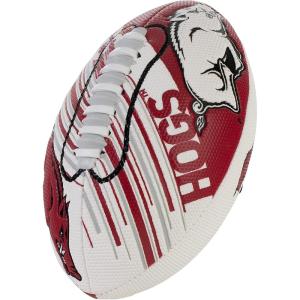 Franklin Sports NCAA Football – Youth Mini Football – 8.5″ SPACELACE Easy Grip Texture – Perfect for Kids(Arkansas Razorbacks)