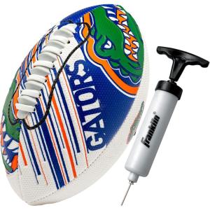 Franklin Sports NCAA Football – Youth Mini Football – 8.5″ SPACELACE Easy Grip Texture – Perfect for Kids(Florida Gators)