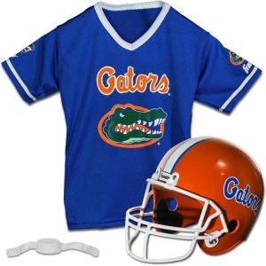 Franklin Sports NCAA Kids College Football Helmet + Jersey Sets – NCAA Team Youth Football Helmet + Uniform Costume Set(Florida Gators)