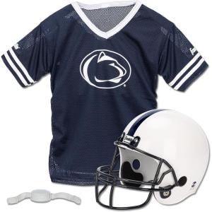 Franklin Sports NCAA Kids College Football Helmet + Jersey Sets – NCAA Team Youth Football Helmet + Uniform Costume Set(Penn State)