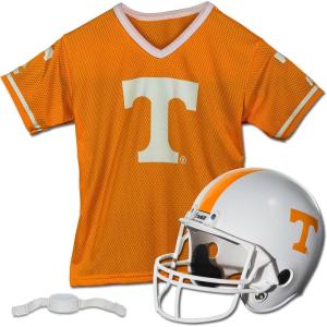 Franklin Sports NCAA Kids College Football Helmet + Jersey Sets – NCAA Team Youth Football Helmet + Uniform Costume Set(Tennessee Volunteers)