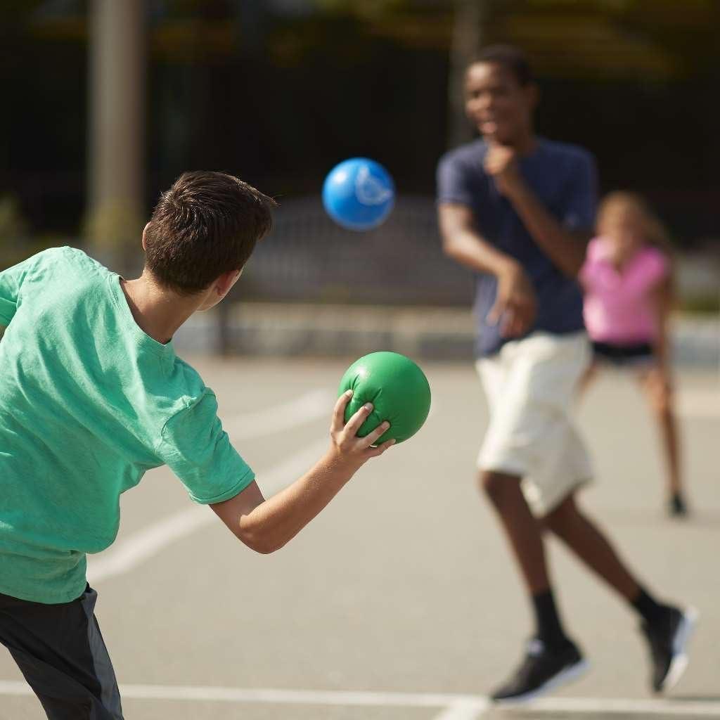 image:imageFranklin Sports Dodgeball Ball Set SuperskinCoated Foam Balls for Playground Games Small Dodgeballs for Gymnasium Games EasyGrip Foam Balls Wont Shred or Tear for Hours of Fun6Inch