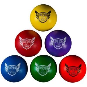 Franklin Sports Dodgeball Ball Set – Superskin-Coated Foam Balls for Playground Games – Small Dodgeballs for Gymnasium Games – Easy-Grip Foam Balls – Won’t Shred or Tear for Hours of Fun(6-Inch)