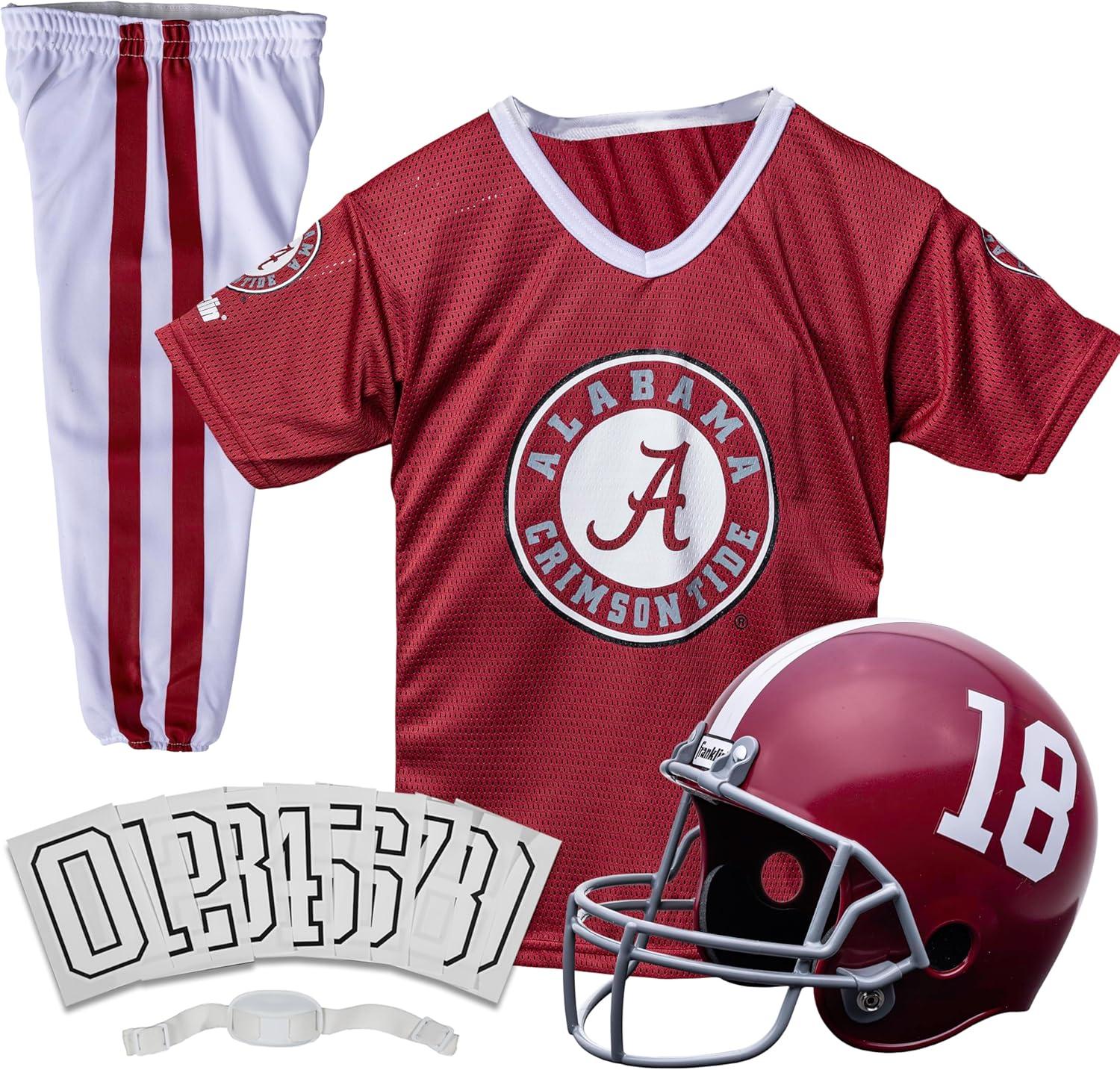 image:imageFranklin Sports NCAA Kids Football Uniform Sets College Football Jersey Helmet Pants for Boys Girls NCAA OfficialAlabama Crimson Tide
