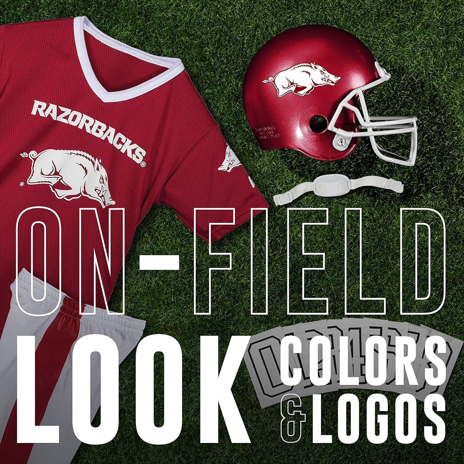image:imageFranklin Sports NCAA Kids Football Uniform Sets College Football Jersey Helmet Pants for Boys Girls NCAA OfficialArkansas Razorbacks