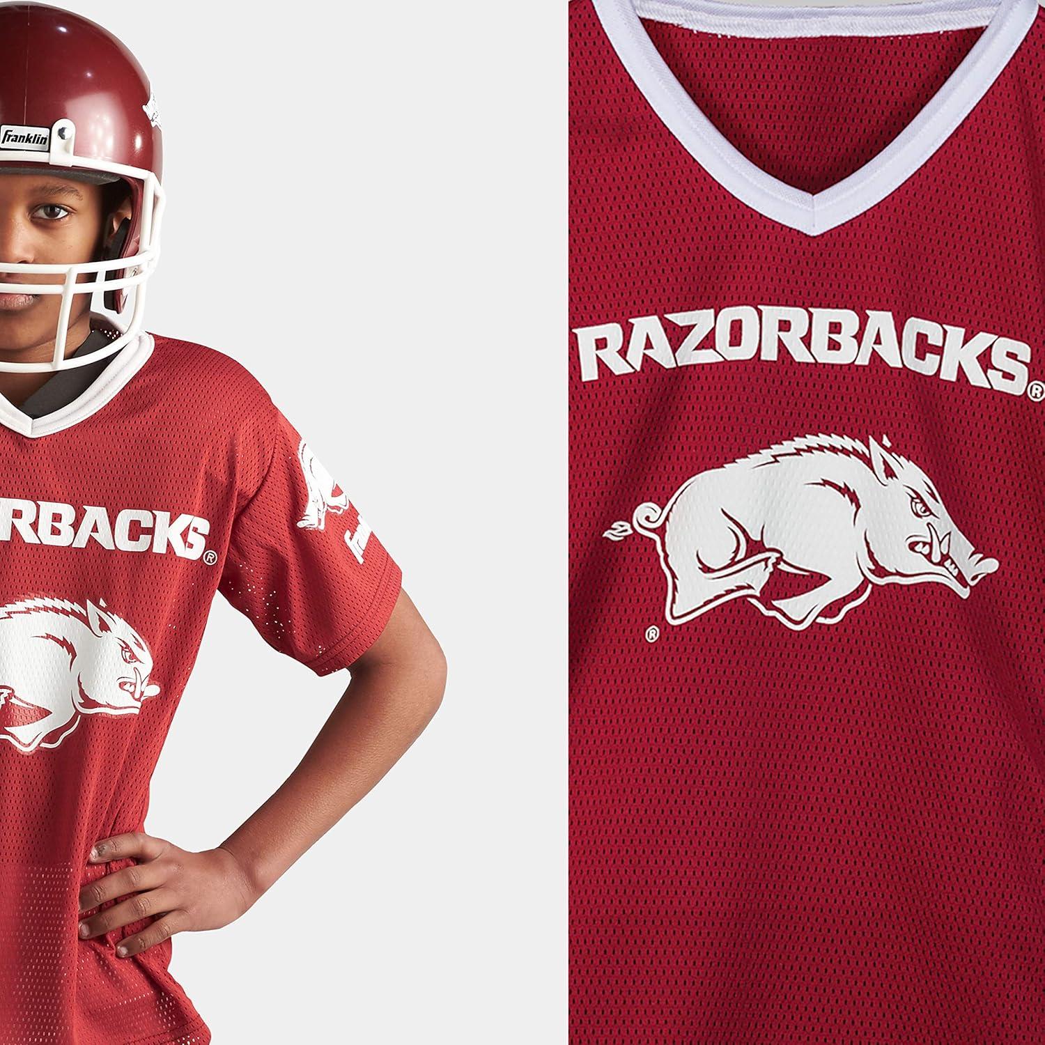 image:imageFranklin Sports NCAA Kids Football Uniform Sets College Football Jersey Helmet Pants for Boys Girls NCAA OfficialArkansas Razorbacks