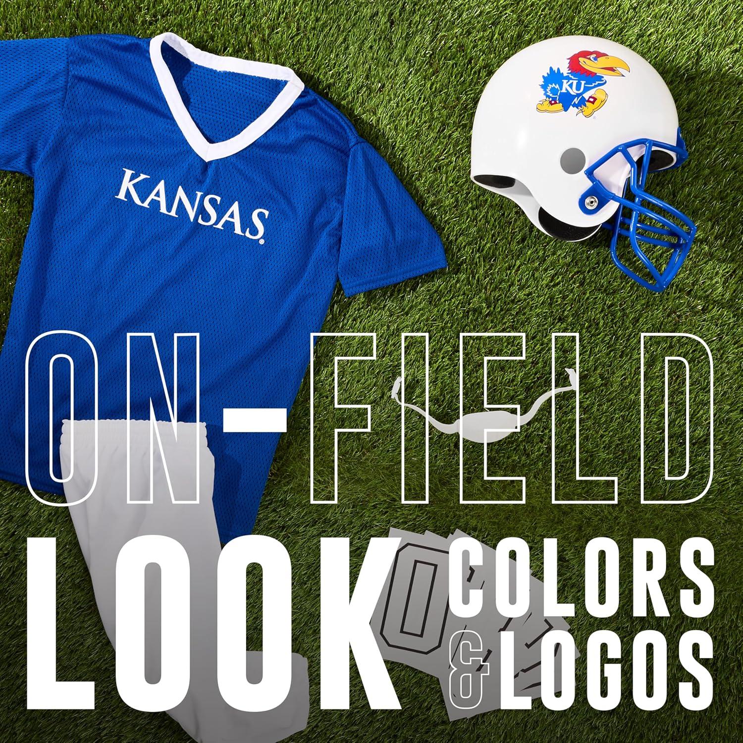 image:imageFranklin Sports NCAA Kids Football Uniform Sets College Football Jersey Helmet Pants for Boys Girls NCAA OfficialKansas Jayhawks