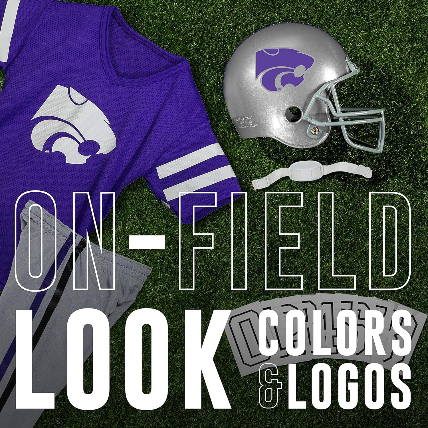 image:imageFranklin Sports NCAA Kids Football Uniform Sets College Football Jersey Helmet Pants for Boys Girls NCAA OfficialKansas State Wildcats