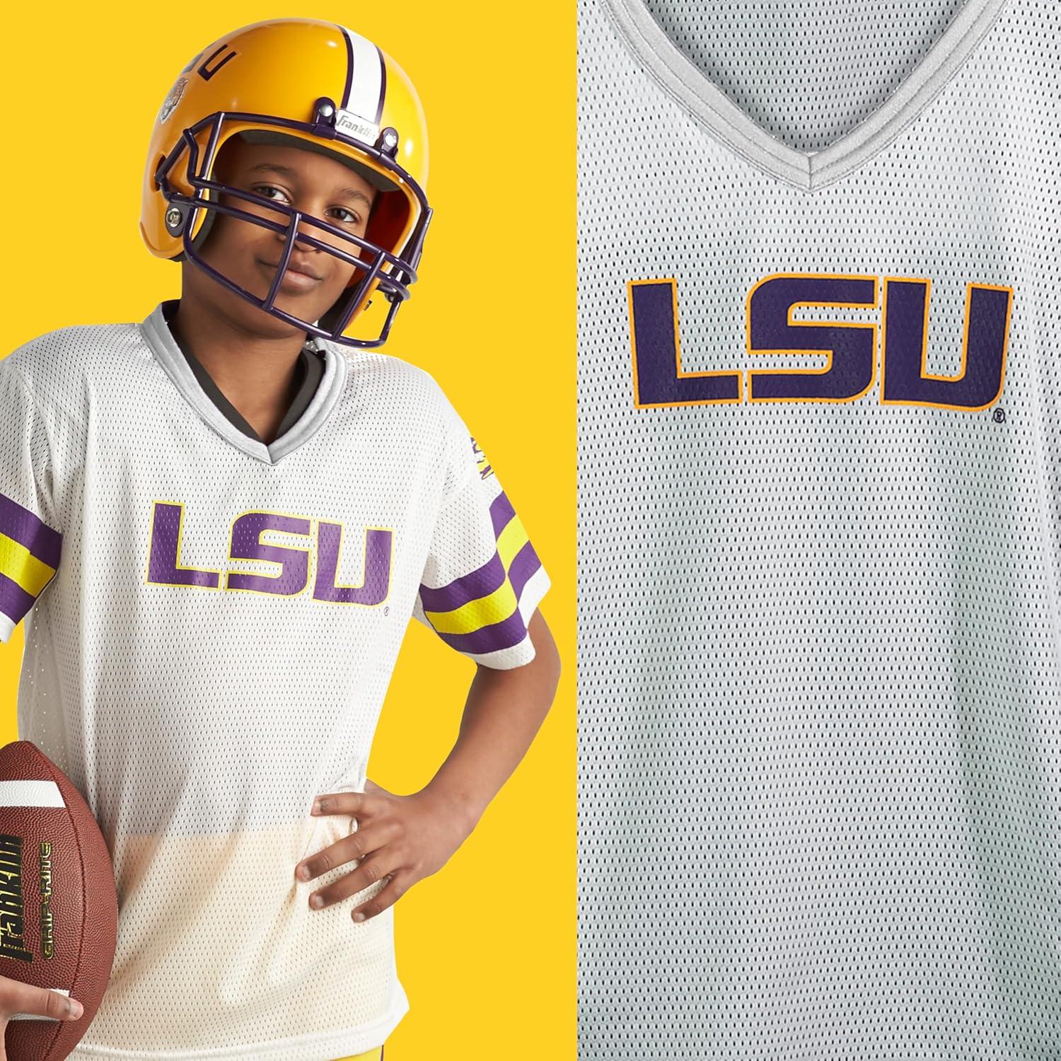 image:imageFranklin Sports NCAA Kids Football Uniform Sets College Football Jersey Helmet Pants for Boys Girls NCAA OfficialLSU Tigers