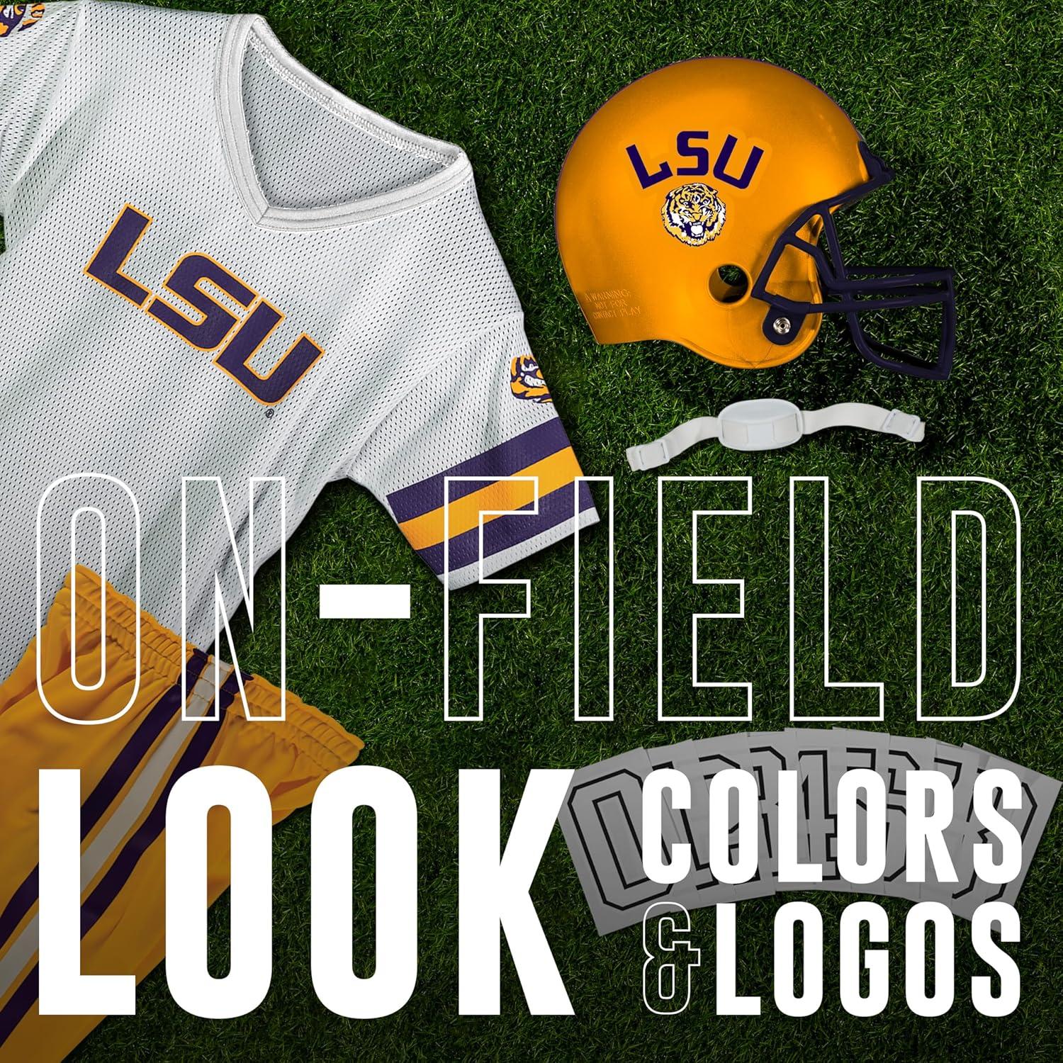 image:imageFranklin Sports NCAA Kids Football Uniform Sets College Football Jersey Helmet Pants for Boys Girls NCAA OfficialLSU Tigers