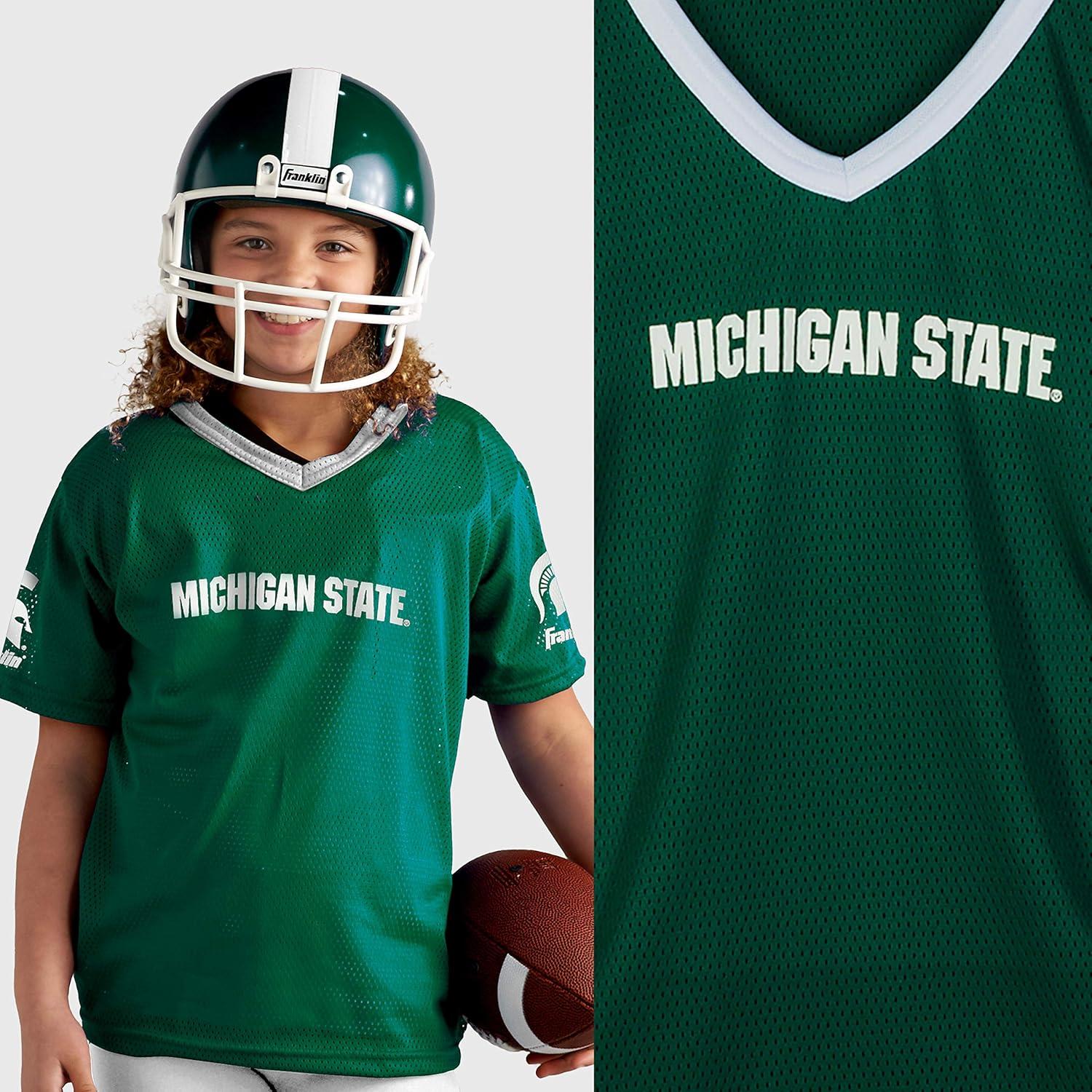image:imageFranklin Sports NCAA Kids Football Uniform Sets College Football Jersey Helmet Pants for Boys Girls NCAA OfficialMichigan State Spartans