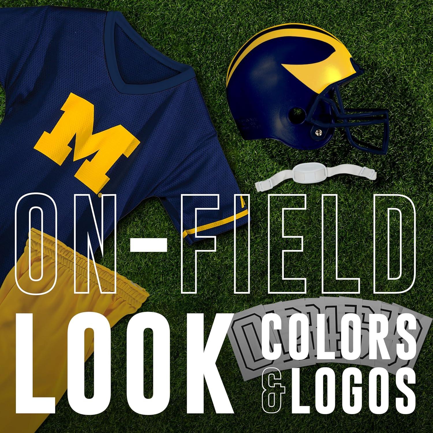 image:imageFranklin Sports NCAA Kids Football Uniform Sets College Football Jersey Helmet Pants for Boys Girls NCAA OfficialMichigan Wolverines