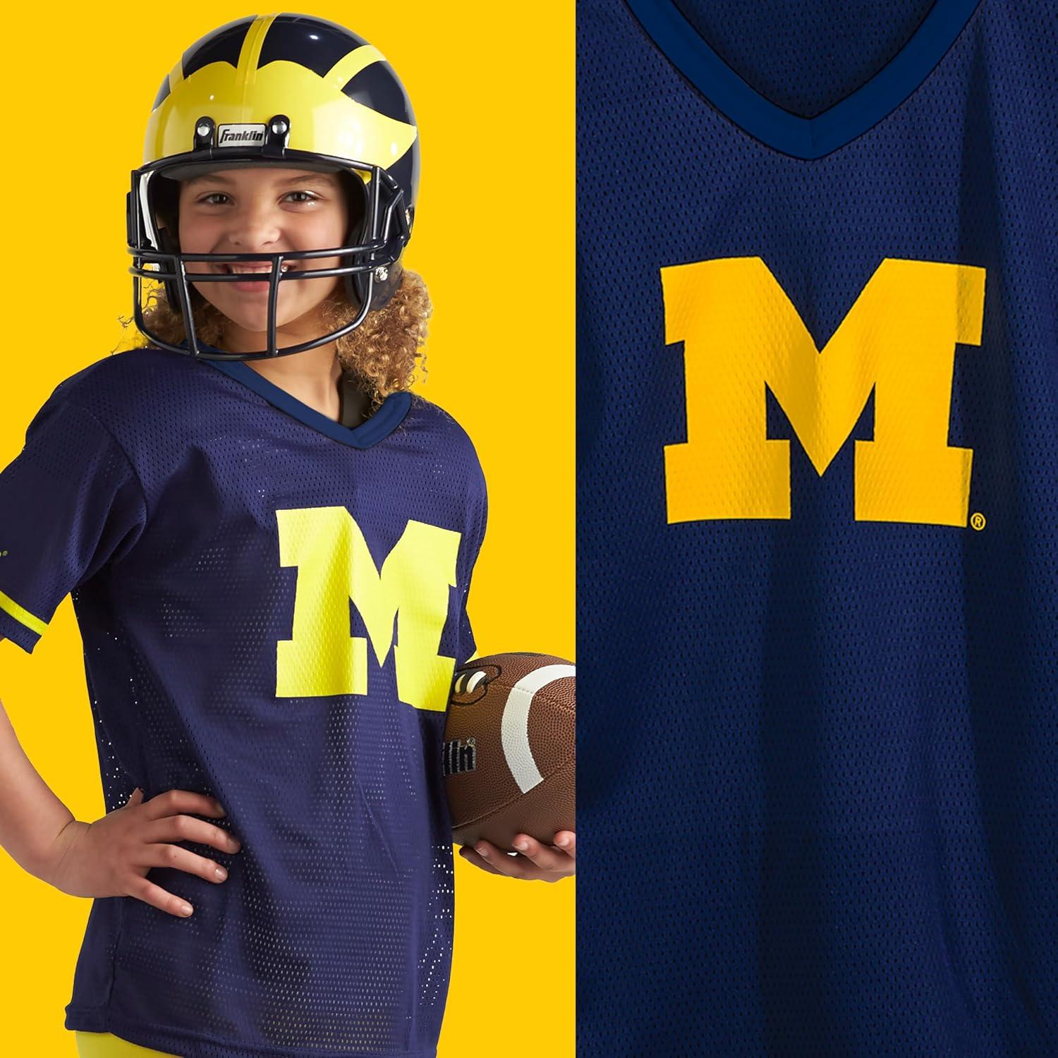 image:imageFranklin Sports NCAA Kids Football Uniform Sets College Football Jersey Helmet Pants for Boys Girls NCAA OfficialMichigan Wolverines