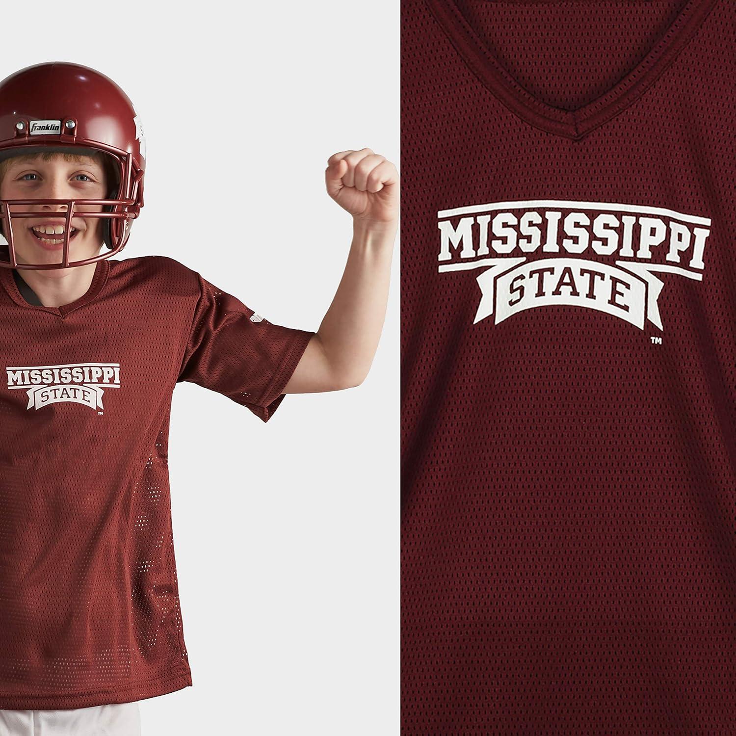 image:imageFranklin Sports NCAA Kids Football Uniform Sets College Football Jersey Helmet Pants for Boys Girls NCAA OfficialMississippi State Bulldogs