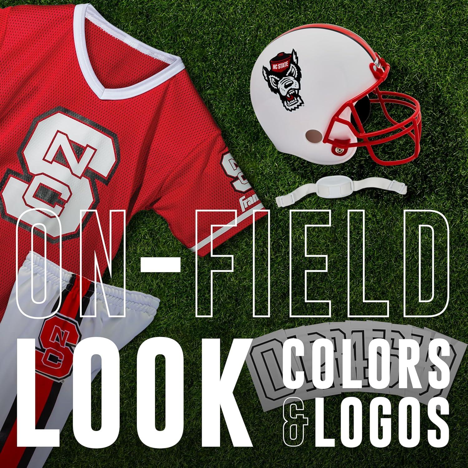 image:imageFranklin Sports NCAA Kids Football Uniform Sets College Football Jersey Helmet Pants for Boys Girls NCAA OfficialNC State Wolfpack