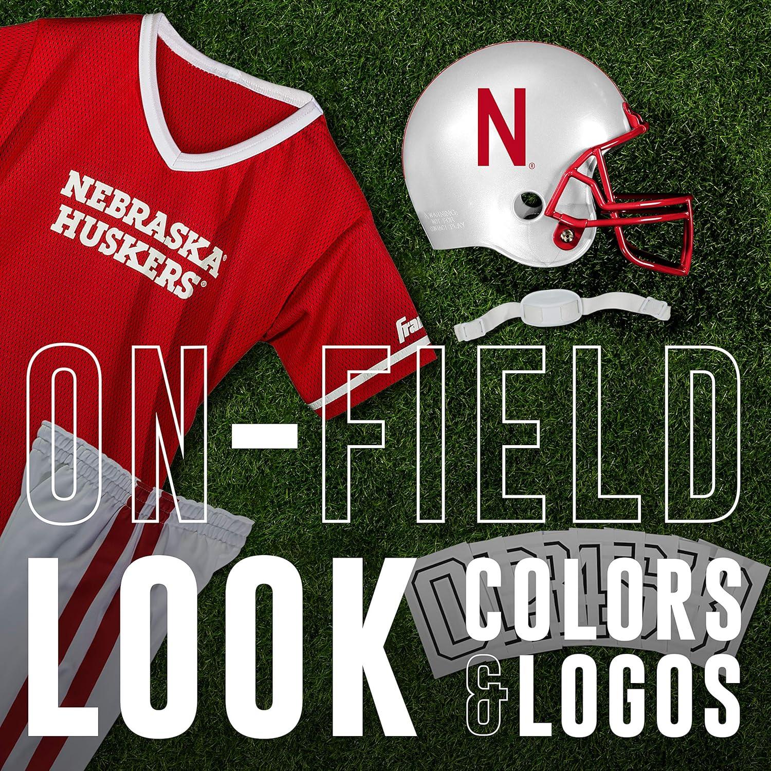 image:imageFranklin Sports NCAA Kids Football Uniform Sets College Football Jersey Helmet Pants for Boys Girls NCAA OfficialNebraska Cornhuskers