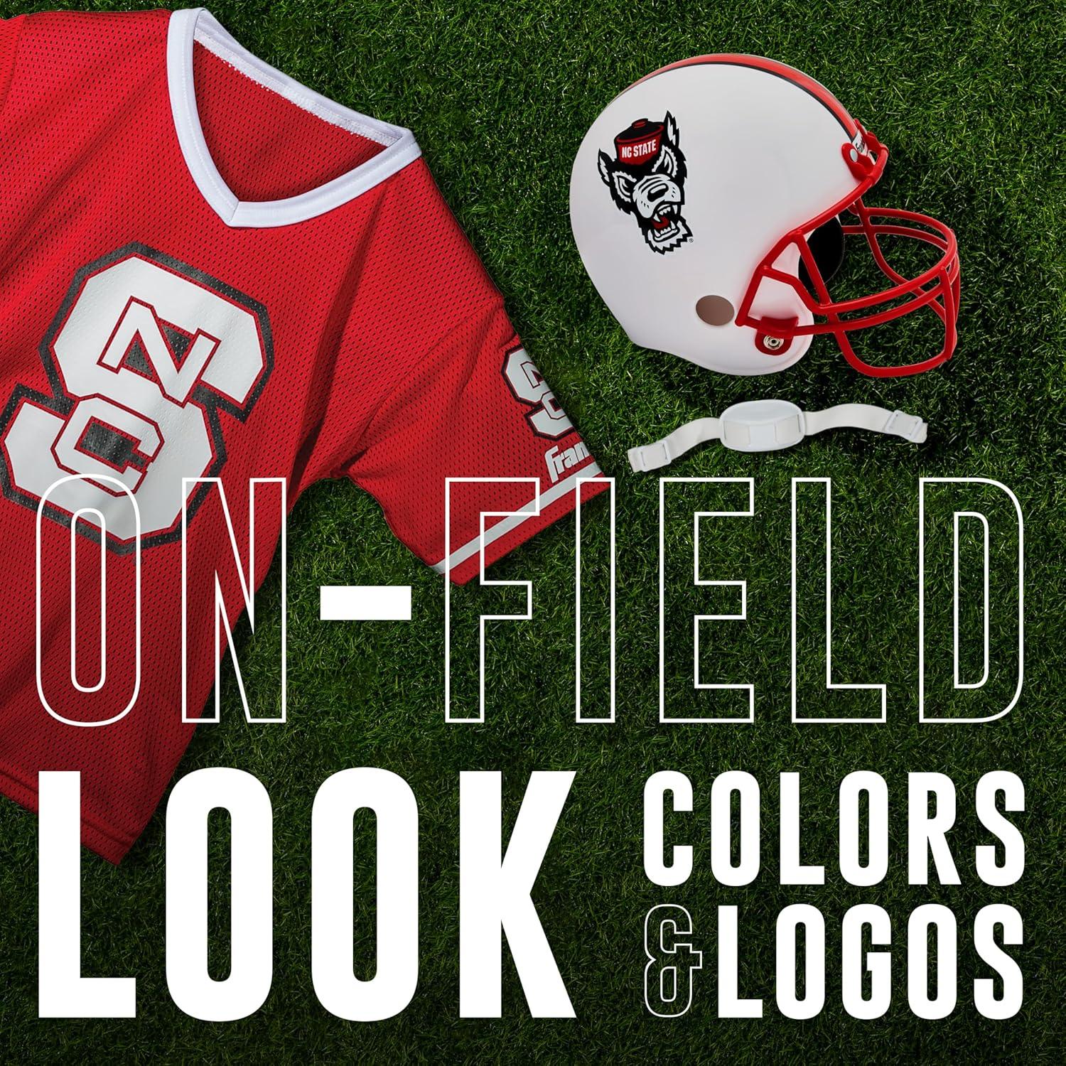 image:imageFranklin Sports NCAA Kids Football Uniform Sets College Football Jersey Helmet Pants for Boys Girls NCAA OfficialNorth Carolina State Wolfpack