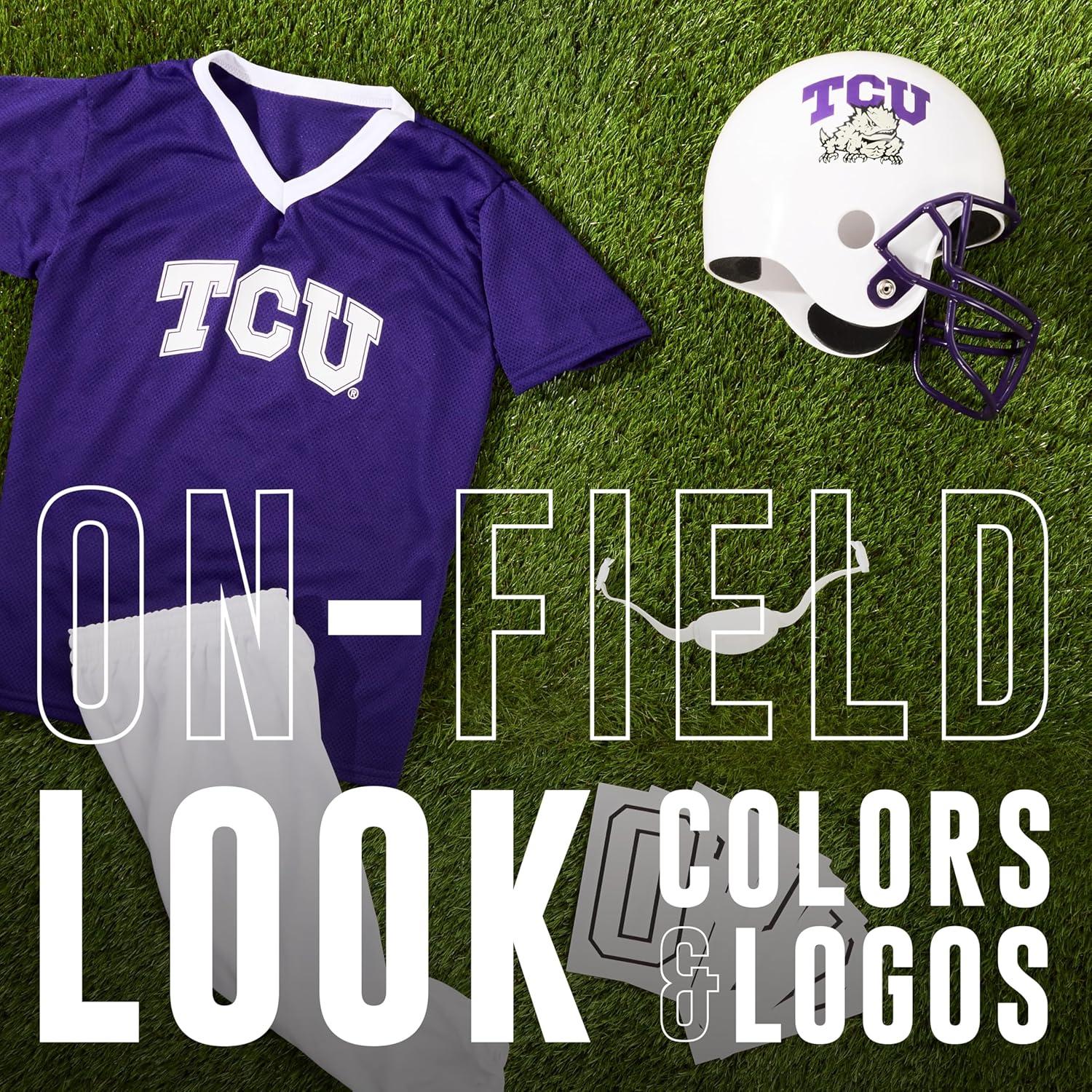 image:imageFranklin Sports NCAA Kids Football Uniform Sets College Football Jersey Helmet Pants for Boys Girls NCAA OfficialTCU Horned Frogs