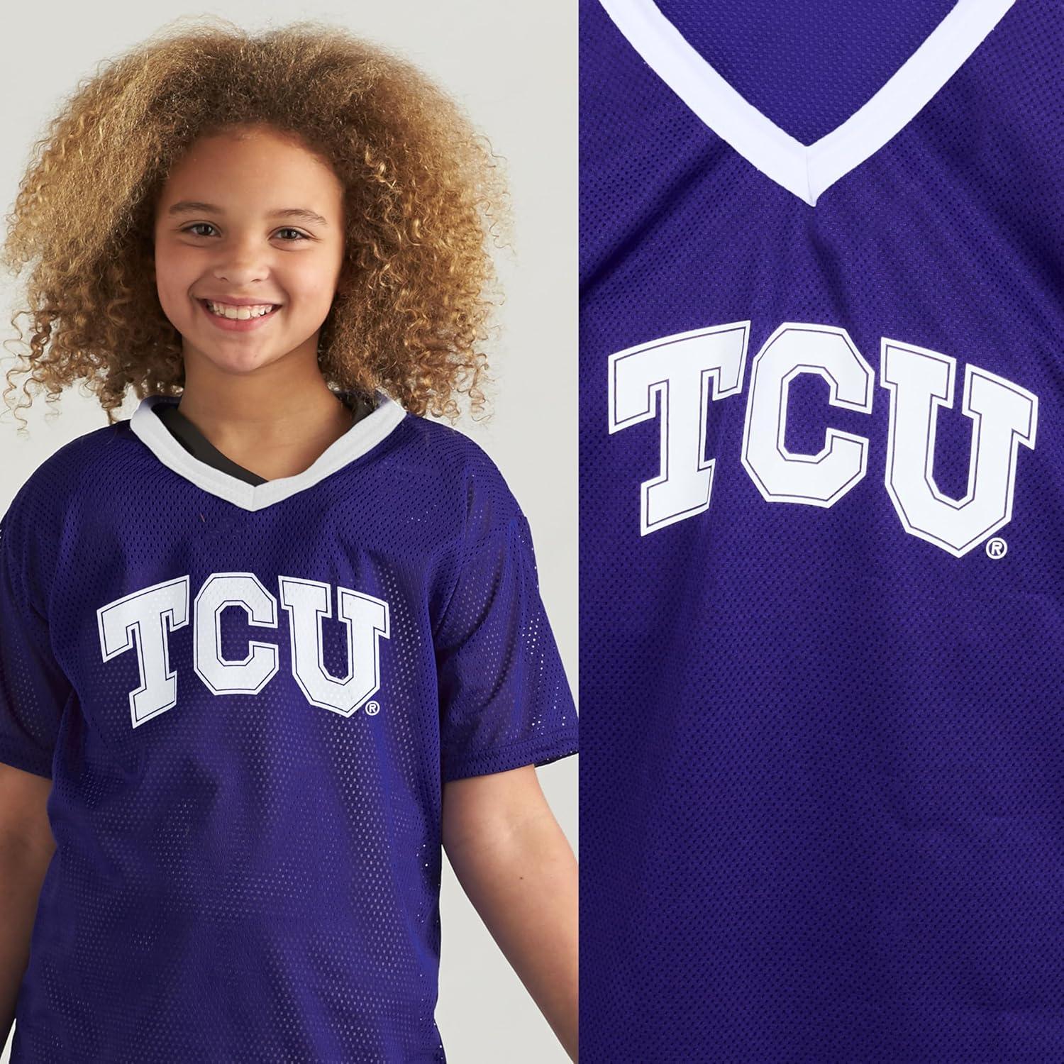 image:imageFranklin Sports NCAA Kids Football Uniform Sets College Football Jersey Helmet Pants for Boys Girls NCAA OfficialTCU Horned Frogs
