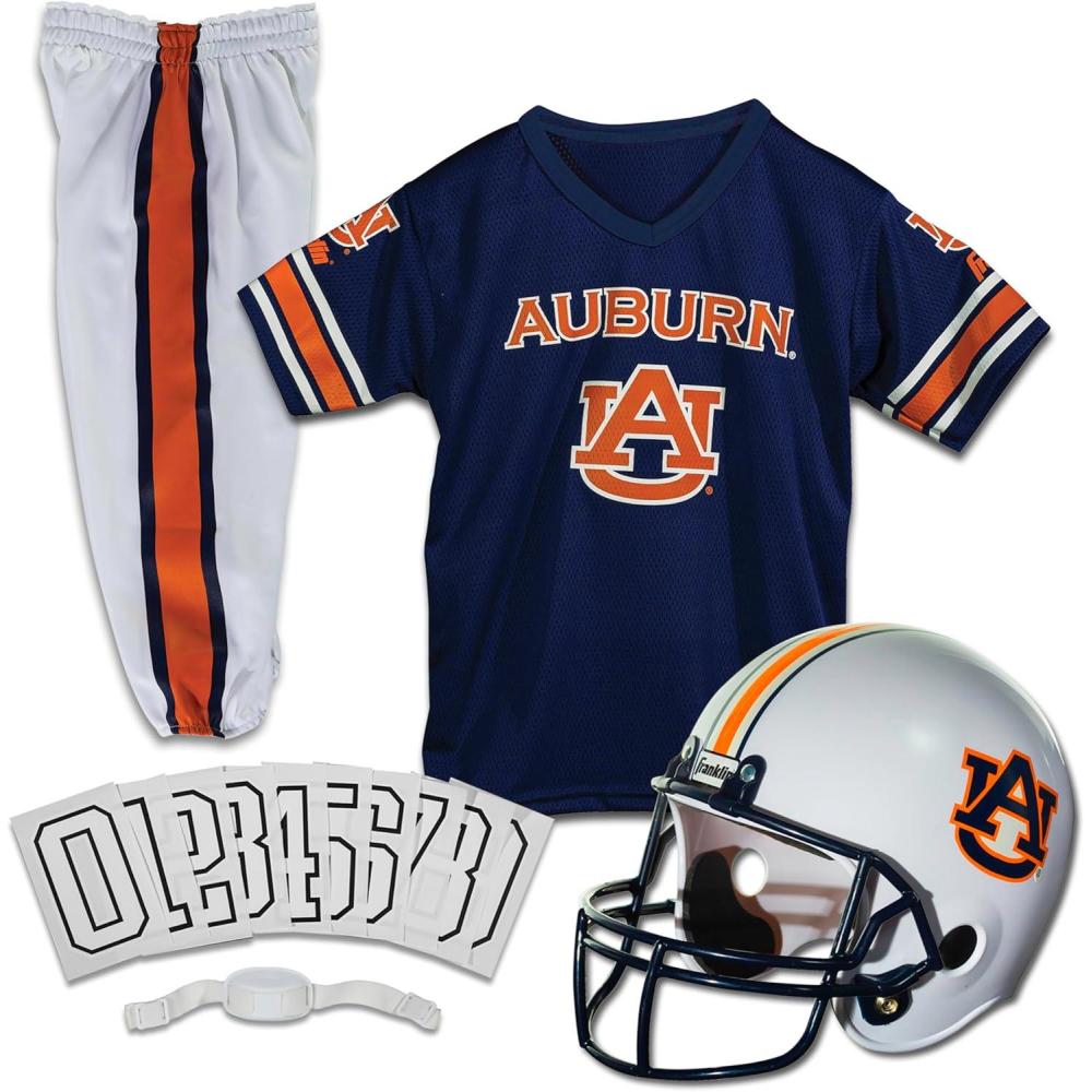 image:imageFranklin Sports NCAA Kids Football Uniform Sets College Football Jersey Helmet Pants for Boys Girls NCAA OfficialAuburn Tigers