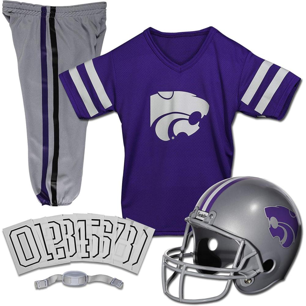 image:imageFranklin Sports NCAA Kids Football Uniform Sets College Football Jersey Helmet Pants for Boys Girls NCAA OfficialKansas State Wildcats