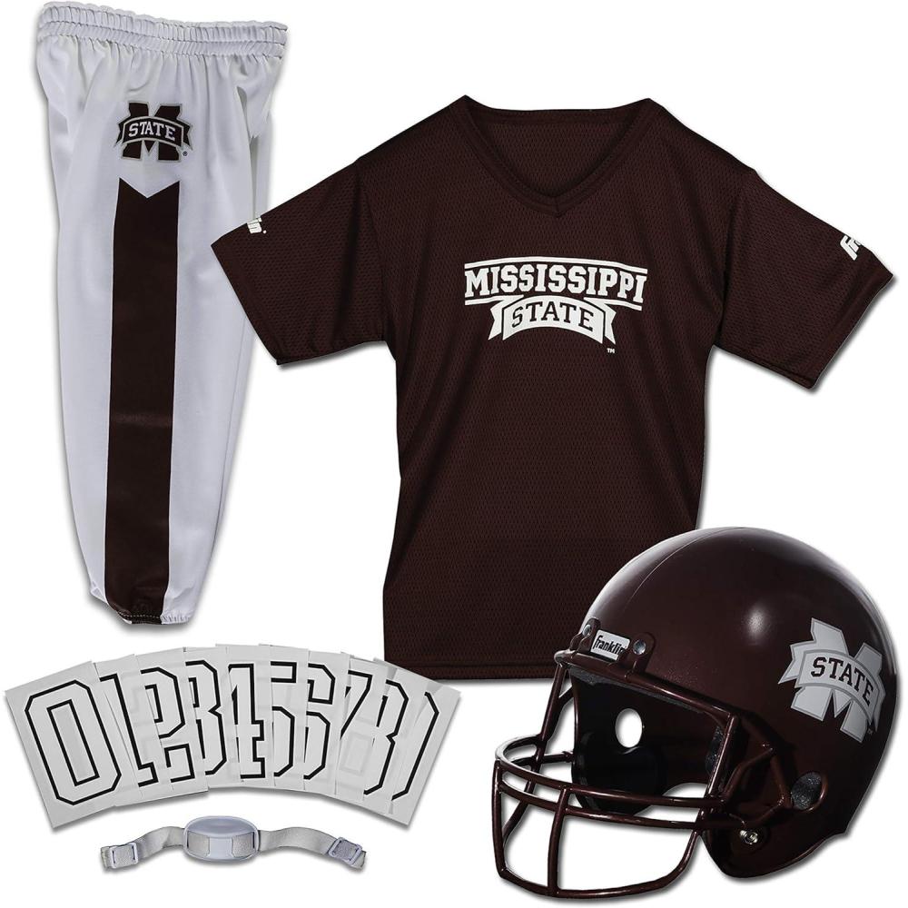 image:imageFranklin Sports NCAA Kids Football Uniform Sets College Football Jersey Helmet Pants for Boys Girls NCAA OfficialMississippi State Bulldogs