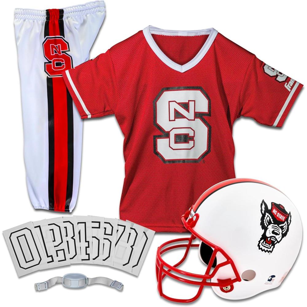 image:imageFranklin Sports NCAA Kids Football Uniform Sets College Football Jersey Helmet Pants for Boys Girls NCAA OfficialNC State Wolfpack