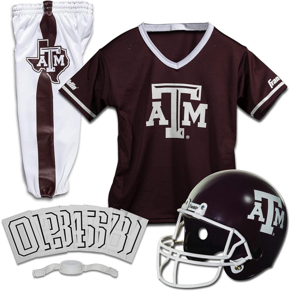 image:imageFranklin Sports NCAA Kids Football Uniform Sets College Football Jersey Helmet Pants for Boys Girls NCAA OfficialTexas AM Aggies