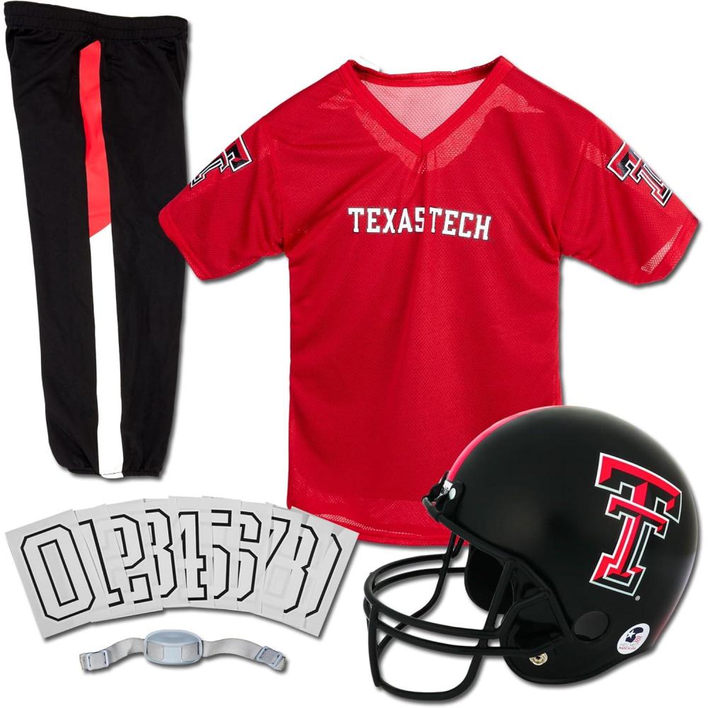 image:imageFranklin Sports NCAA Kids Football Uniform Sets College Football Jersey Helmet Pants for Boys Girls NCAA OfficialTexas Tech Red Raiders