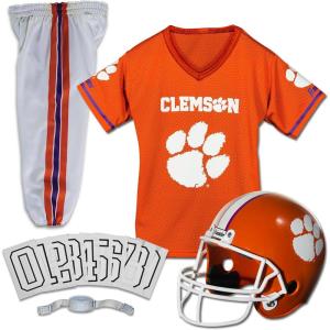 Franklin Sports NCAA Kids Football Uniform Sets – College Football Jersey, Helmet + Pants for Boys + Girls – NCAA Official(Clemson Tigers)