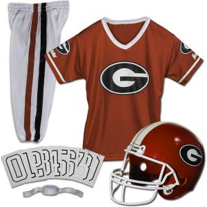 Franklin Sports NCAA Kids Football Uniform Sets – College Football Jersey, Helmet + Pants for Boys + Girls – NCAA Official(Georgia Bulldogs)