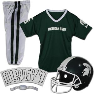 Franklin Sports NCAA Kids Football Uniform Sets – College Football Jersey, Helmet + Pants for Boys + Girls – NCAA Official(Michigan State Spartans)