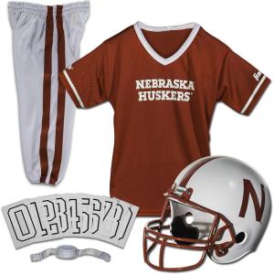 Franklin Sports NCAA Kids Football Uniform Sets – College Football Jersey, Helmet + Pants for Boys + Girls – NCAA Official(Nebraska Cornhuskers)